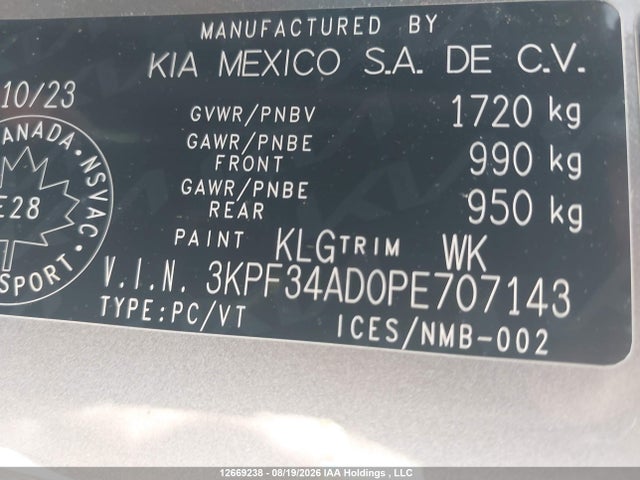 KIA Forte Ex/ex+/ex Premium 2023 3KPF34AD0PE707143 Image 9