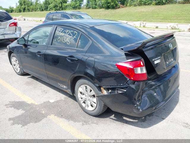 2012 Honda Civic მანქანა იყიდება აუქციონზე, vin: 2HGFB2E54CH011315, აუქციონის ნომერი: 12669257