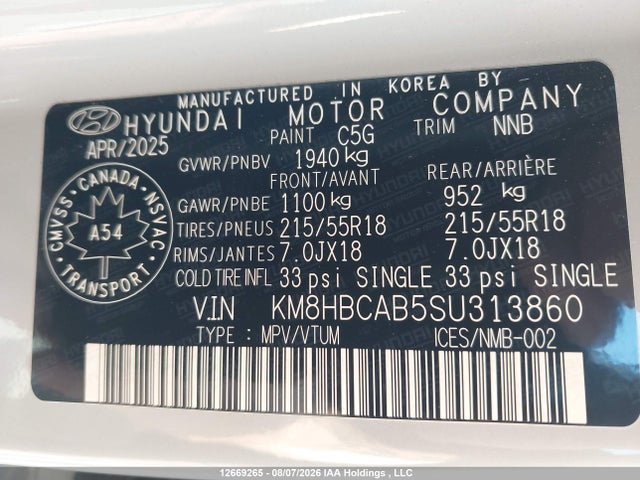Hyundai Kona Sel 2025 KM8HBCAB5SU313860 Image 19