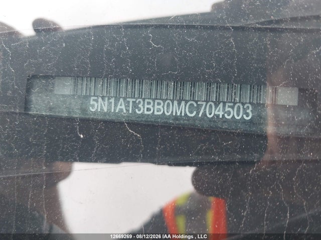 12669269 :رقم المزاد ، 5N1AT3BB0MC704503 vin ، 2021 Nissan Rogue Sv مزاد بيع