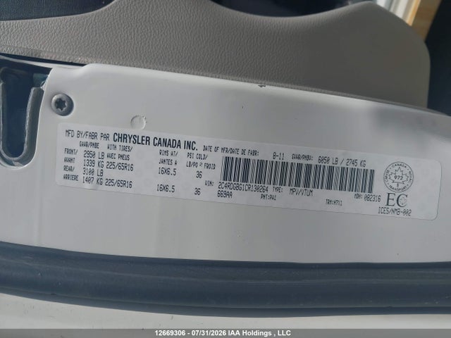 Продаж на аукціоні авто 2012 Dodge Grand Caravan, vin: 2C4RDGBG1CR130264, номер лоту: 12669306
