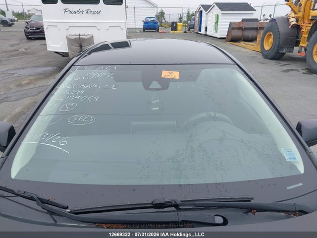 5YFBPMBE6MP152249 Toyota COROLLA LE