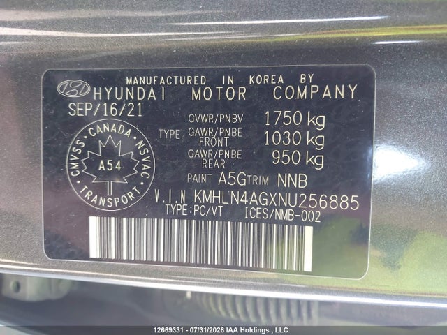 Hyundai Elantra Ultimate Ivt 2022 KMHLN4AGXNU256885 Image 20