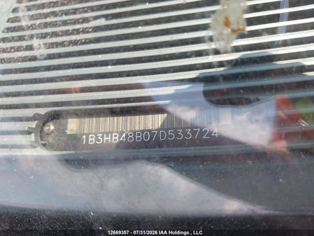 12669357 :رقم المزاد ، 1B3HB48B07D533724 vin ، 2007 Dodge Caliber Sxt مزاد بيع