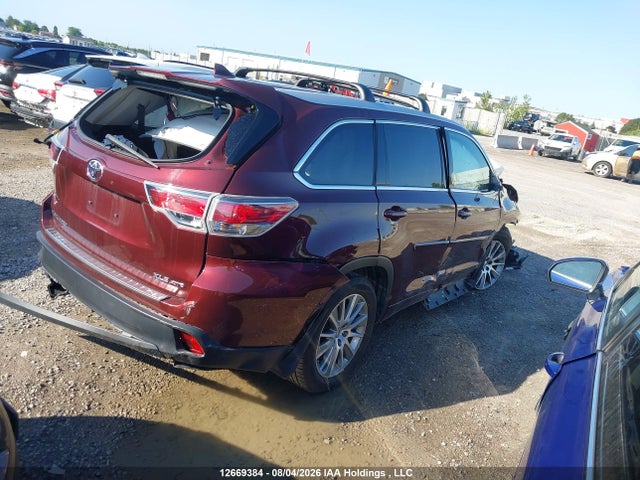 Toyota Highlander Xle 2015 5TDJKRFHXFS135086 Image 4