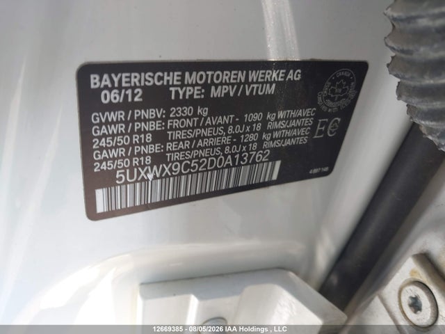 2013 Bmw X3 Xdrive28i მანქანა იყიდება აუქციონზე, vin: 5UXWX9C52D0A13762, აუქციონის ნომერი: 12669385