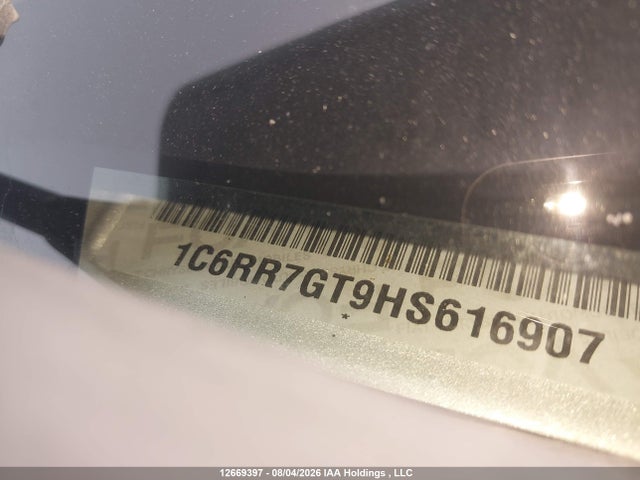 Aukcja sprzedaży 2017 Ram 1500 Slt, vin: 1C6RR7GT9HS616907, numer aukcji: 12669397