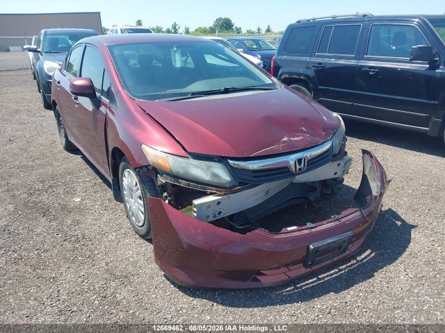 Продажа на аукционе авто 2012 Honda Civic Lx, vin: 2HGFB2F42CH027812, номер лота: 12669462