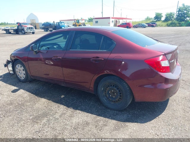 Продаж на аукціоні авто 2012 Honda Civic Lx, vin: 2HGFB2F42CH027812, номер лоту: 12669462