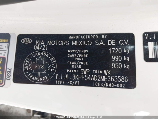 KIA Forte Ex/ex Premium/ex+ 2021 3KPF54AD2ME365586 Image 20