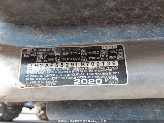Honda NPS50 2020 JH2AF5829LK700136 Image 10