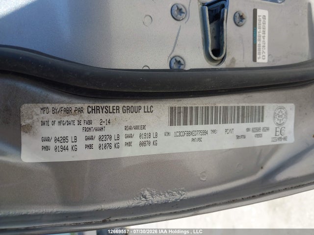 Dodge DART SXT 2014 1C3CDFBBXED775994 Image 9