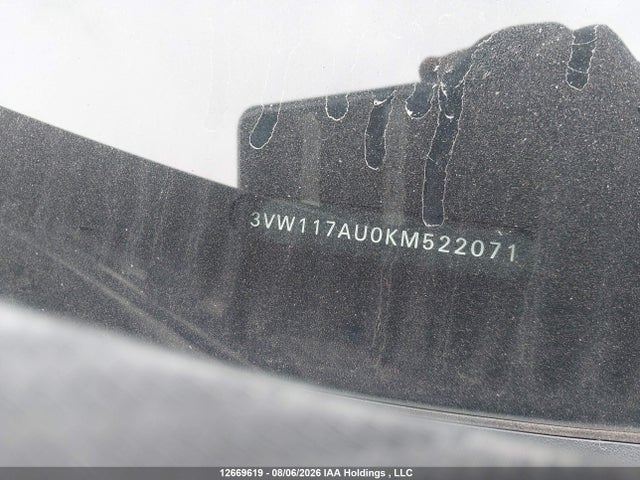 Продаж на аукціоні авто 2019 Volkswagen Golf Sportwagen S, vin: 3VW117AU0KM522071, номер лоту: 12669619