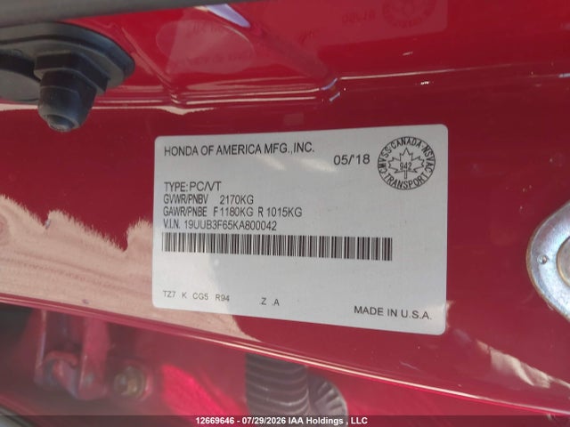Acura Tlx Technology/a-spec 2019 19UUB3F65KA800042 Image 9