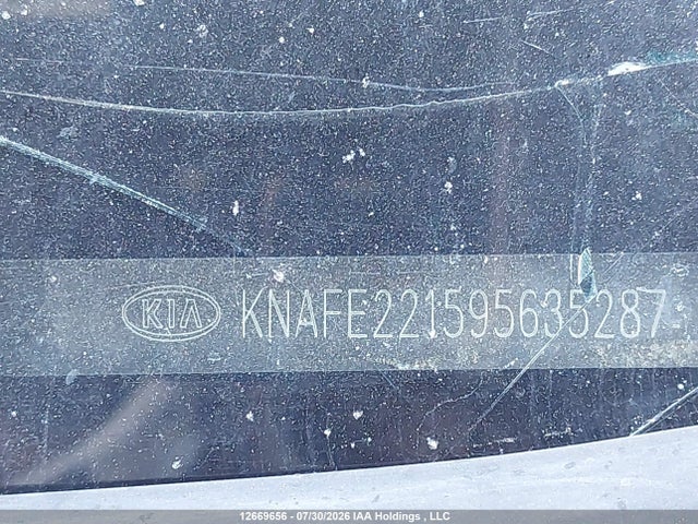 Продаж на аукціоні авто 2009 Kia Spectra Ex/lx/sx, vin: KNAFE221595635287, номер лоту: 12669656