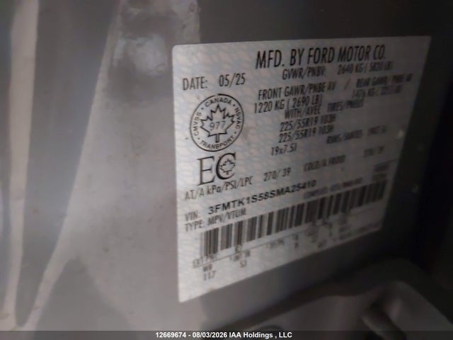 Ford Mustang Mach-e Select 2025 3FMTK1S58SMA25410 Image 9