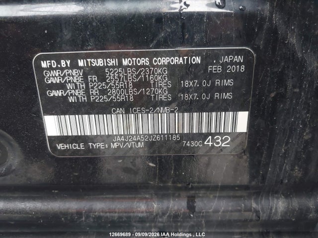 Mitsubishi OUTLANDER PHEV 2018 JA4J24A52JZ611185 Image 20