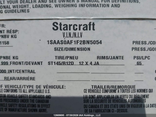 Starcraft Starcraft 2015 1SAAS0AF1F2BN5054 Image 9