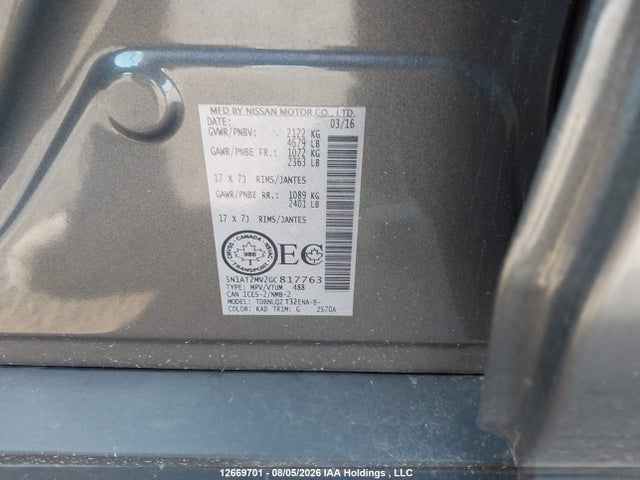 Nissan Rogue 2016 5N1AT2MV2GC817763 Image 18