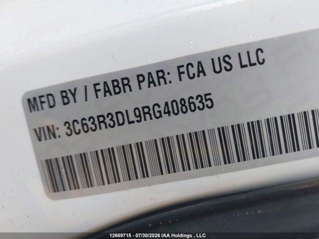 12669715 :رقم المزاد ، 3C63R3DL9RG408635 vin ، 2024 Ram 3500 Big Horn مزاد بيع