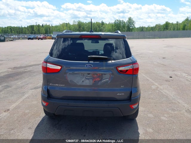 12669727 :رقم المزاد ، MAJ6P1UL1JC237179 vin ، 2018 Ford Ecosport Se مزاد بيع