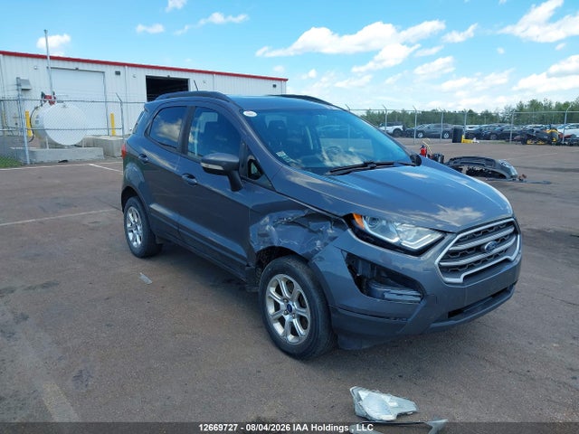 12669727 :رقم المزاد ، MAJ6P1UL1JC237179 vin ، 2018 Ford Ecosport Se مزاد بيع
