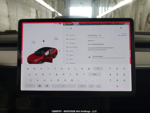 Tesla Model 3 Standard Range/standard Range Plus 2021 5YJ3E1EA3MF085042 Image 7