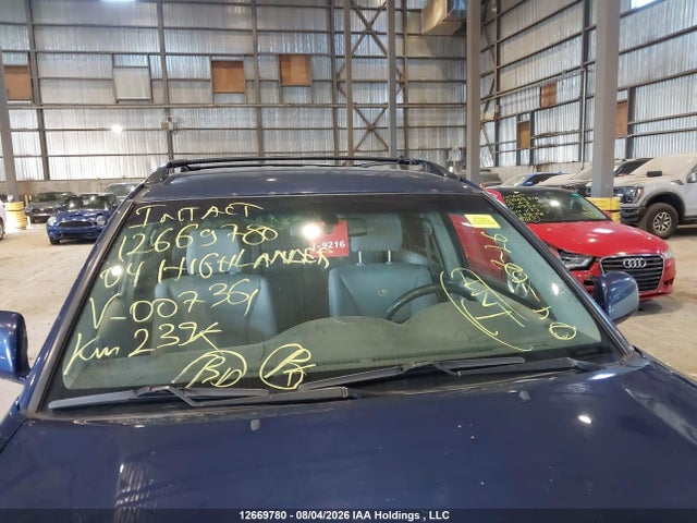 Продажа на аукционе авто 2004 Toyota Highlander, vin: JTEHP21A640007361, номер лота: 12669780