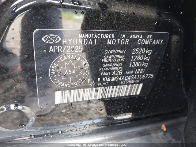 12669803 :رقم المزاد ، KMHM34AC4SA106775 vin ، 2025 Hyundai Ioniq 6 Preferred Long Range Awd مزاد بيع