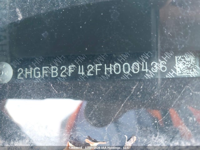 Honda Civic 2015 2HGFB2F42FH000436 Image 19