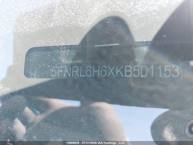 Продажа на аукционе авто 2019 Honda Odyssey Exl, vin: 5FNRL6H6XKB501153, номер лота: 12669825