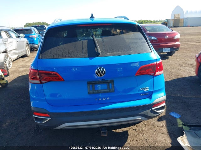 12669833 :رقم المزاد ، 3VVWX7B26NM030509 vin ، 2022 Volkswagen Taos Comfortline مزاد بيع