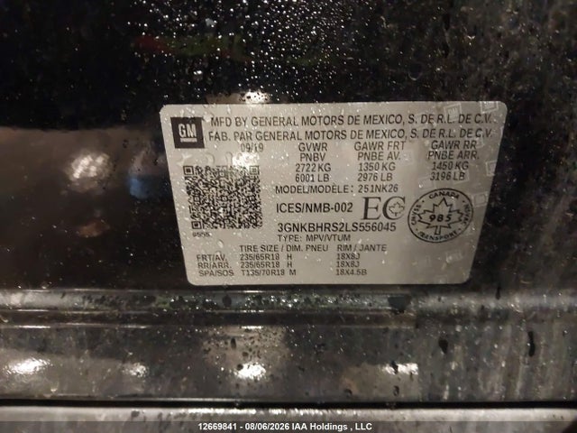 Chevrolet BLAZER 2LT 2020 3GNKBHRS2LS556045 Image 18