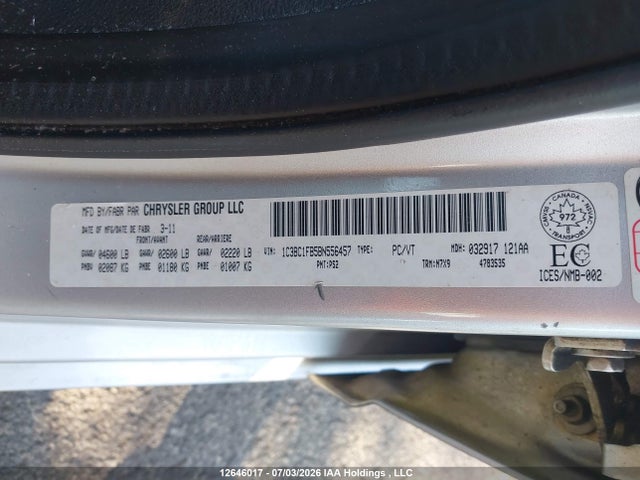Продаж на аукціоні авто 2011 Chrysler 200 Touring, vin: 1C3BC1FB5BN556457, номер лоту: 12646017