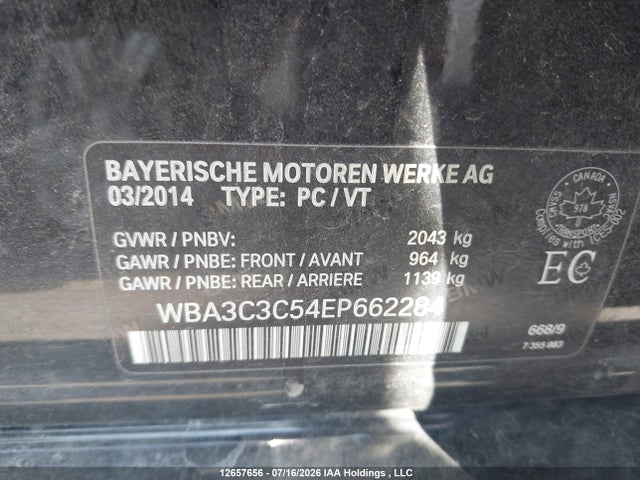 WBA3C3C54EP662284 BMW 320i Xdrive