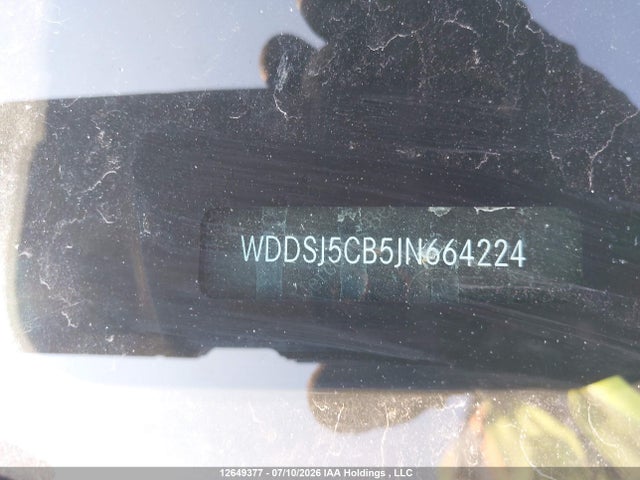 WDDSJ5CB5JN664224 Mercedes-Benz Amg Cla 45 4matic