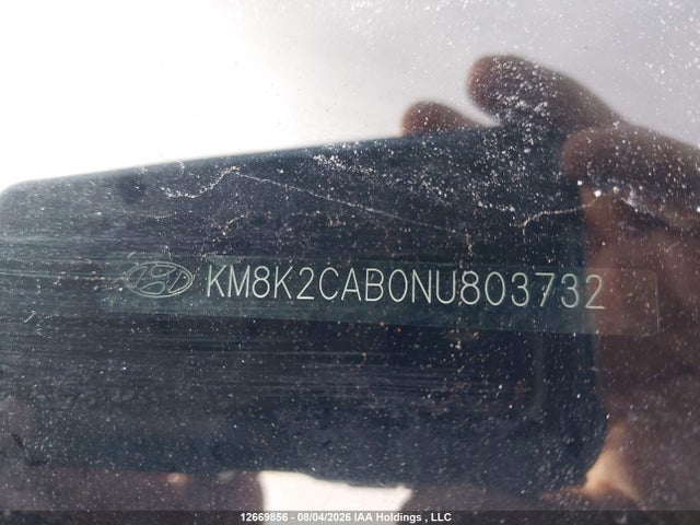 12669856 :رقم المزاد ، KM8K2CAB0NU803732 vin ، 2022 Hyundai Kona Preferred Awd Special Edition مزاد بيع