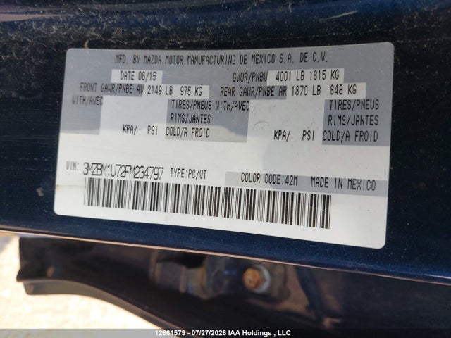 Mazda Mazda3 Gx 2015 3MZBM1U72FM234797 Image 18