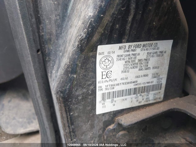 Aukcja sprzedaży 2014 Ford F-350 Lariat/xl/xlt, vin: 1FT8W3BT7EEB55469, numer aukcji: 12669865