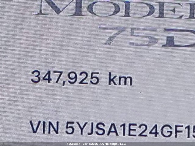 Tesla MODEL S 2016 5YJSA1E24GF155927 Image 16