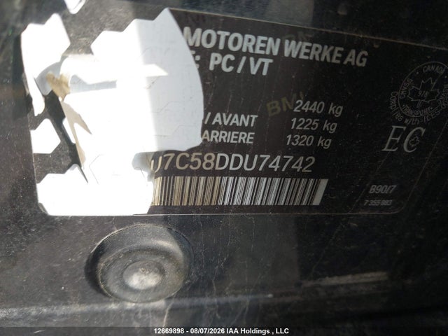 12669898 :رقم المزاد ، WBAFU7C58DDU74742 vin ، 2013 Bmw 5 Series 535i Xdrive مزاد بيع