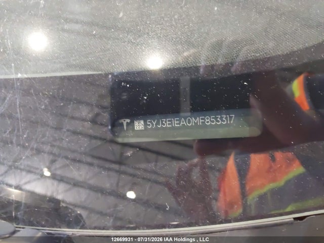 Auction sale of the 2021 Tesla Model 3 Standard Range/standard Range Plus, vin: 5YJ3E1EA0MF853317, lot number: 12669931