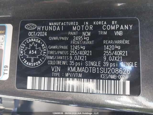 Продаж на аукціоні авто 2025 Genesis Gv70 2.5t Prestige Awd, vin: KMUMADTB1SU208626, номер лоту: 12669939