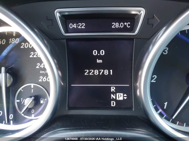 2012 Mercedes-benz Ml 350 Bluetec 4matic მანქანა იყიდება აუქციონზე, vin: 4JGDA2EB0CA074307, აუქციონის ნომერი: 12670008