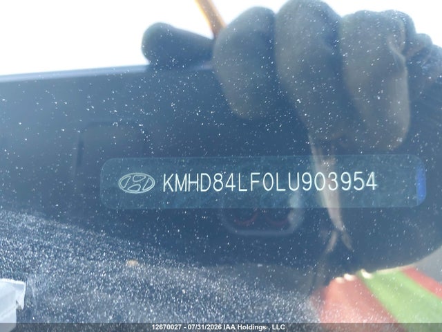 2020 Hyundai Elantra Sel/value/limited მანქანა იყიდება აუქციონზე, vin: KMHD84LF0LU903954, აუქციონის ნომერი: 12670027