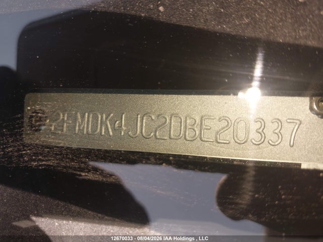 2013 Ford Edge Sel მანქანა იყიდება აუქციონზე, vin: 2FMDK4JC2DBE20337, აუქციონის ნომერი: 12670033