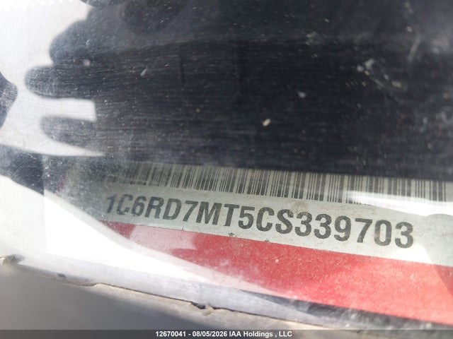 Продаж на аукціоні авто 2012 Ram 1500 Sport, vin: 1C6RD7MT5CS339703, номер лоту: 12670041