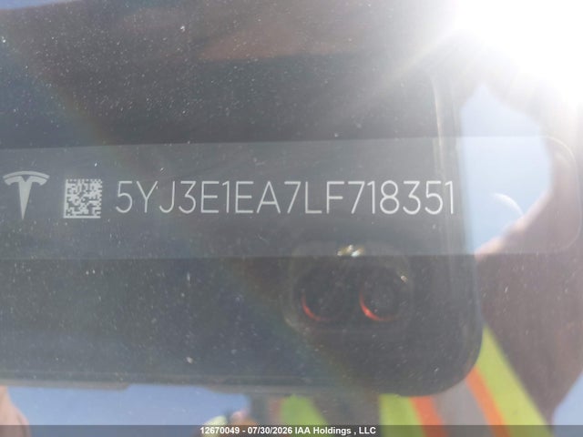 Tesla MODEL 3 2020 5YJ3E1EA7LF718351 Image 18