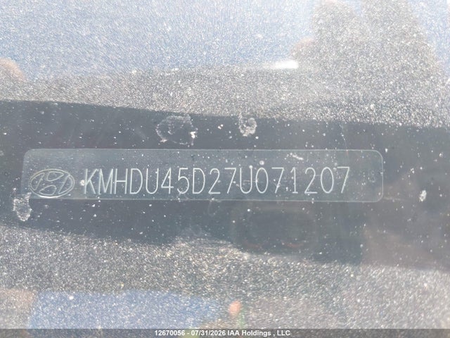 Продажа на аукционе авто 2007 Hyundai Elantra Gl/gls, vin: KMHDU45D27U071207, номер лота: 12670056