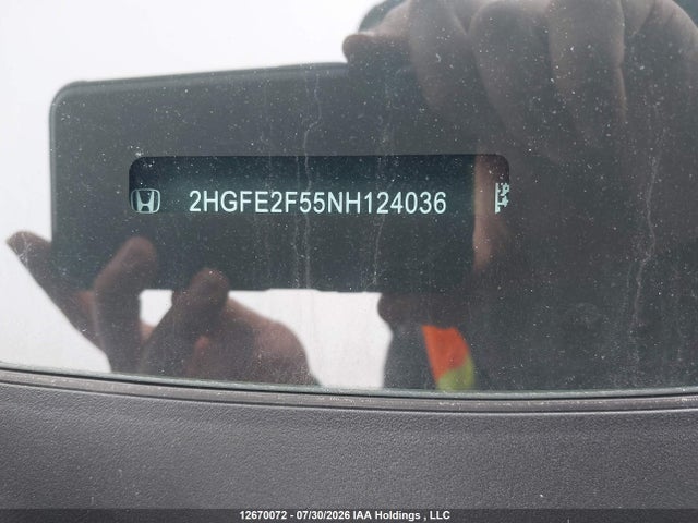 2HGFE2F55NH124036 Honda Civic Sport